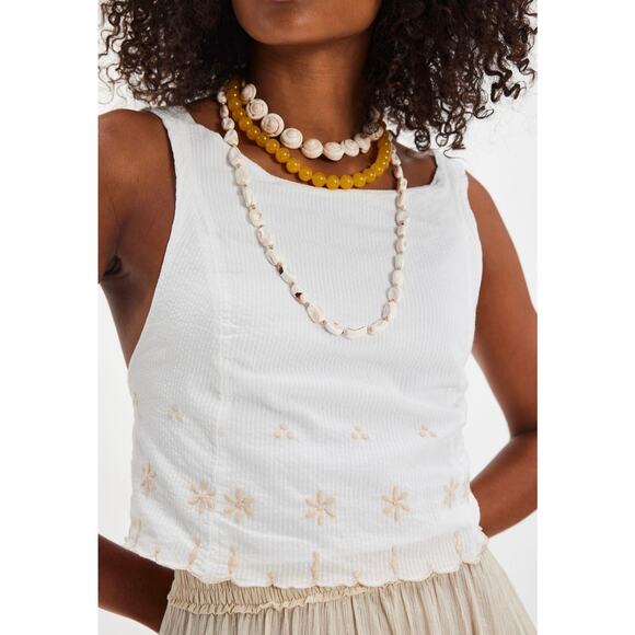 NWT Free People Kayla Embroidered Top, XS - Picture 1 of 3